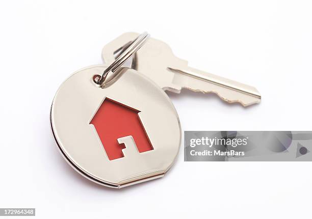 house key and keychain - house key 個照片及圖片檔