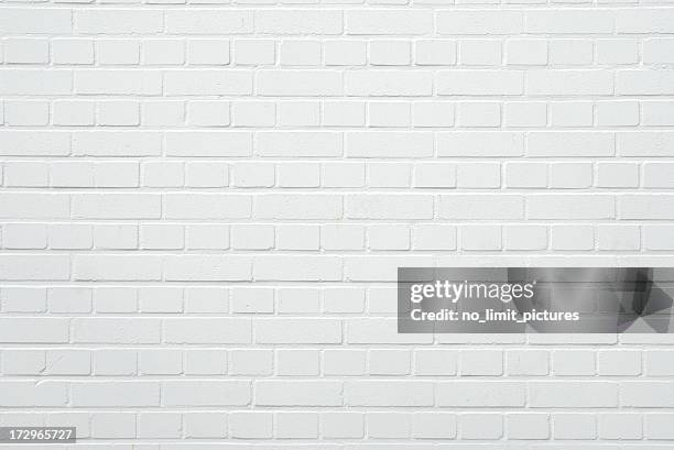 pared de ladrillos - white fotografías e imágenes de stock