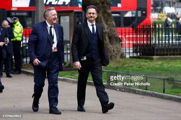 Steve Baker arrives at Westminster Abbey for a Memorial Service for former Chancellor Lord Lawson, on October 17, 2023 in London, England. Nigel...
