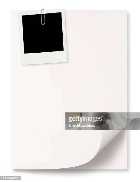 paper sheets with picture - paper clip stock pictures, royalty-free photos & images