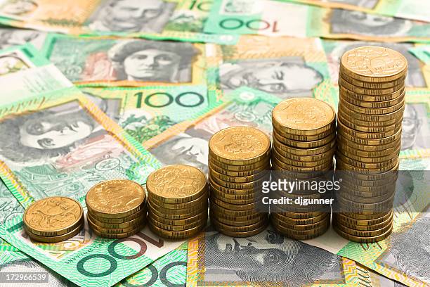 geld wachstum - australische kultur stock-fotos und bilder