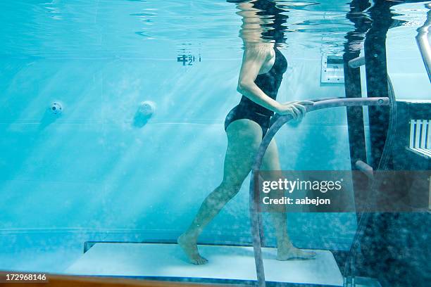 under water treadmill - hydrotherapy stock pictures, royalty-free photos & images