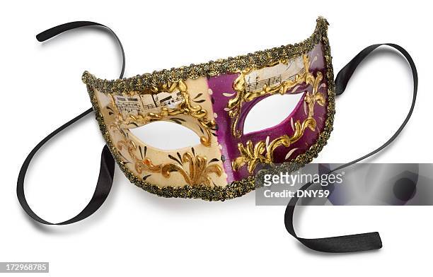 venetian mask - opera mask stockfoto's en -beelden
