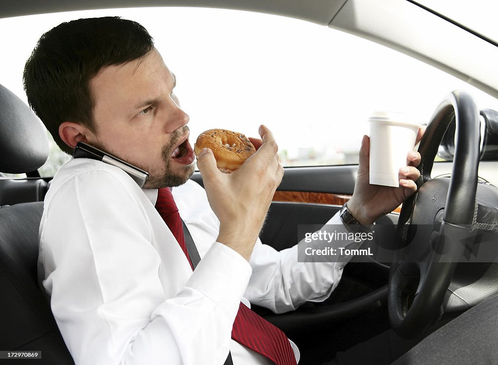 Comer, chamadas, Beber e Conduzir