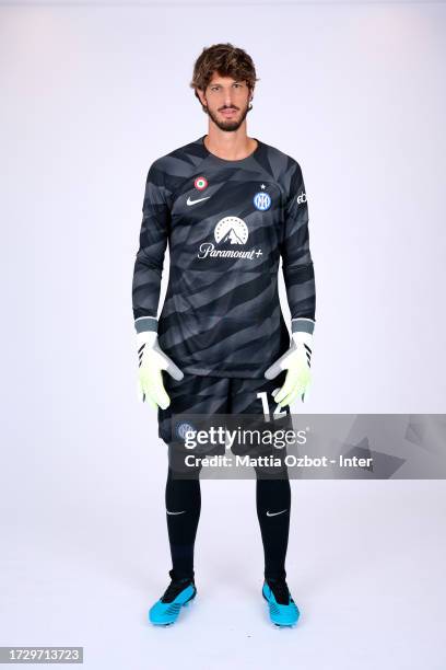 Raffaele Di Gennaro of FC Internazionale pose for a photo during the FC Internazionale headshot media day at Appiano Gentile on July 16, 2023 in...