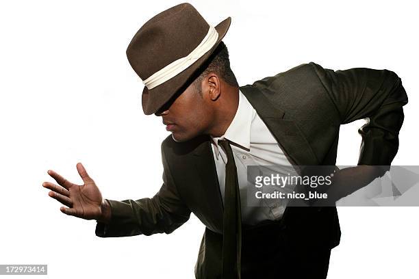 stylish dancer - hat and suit stock pictures, royalty-free photos & images