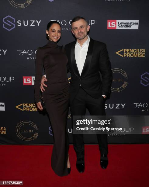 Mona Vand and Gary Vaynerchuk attend The 15th Anniversary Pencils of Promise Gala at The Ziegfeld Ballroom on October 10, 2023 in New York City.