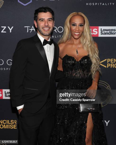 Adam Braun and Kailee Scales attend The 15th Anniversary Pencils of Promise Gala at The Ziegfeld Ballroom on October 10, 2023 in New York City.