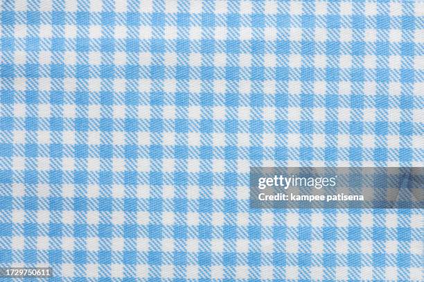 cotton textile fabric canvas pattern detail background - gingham stock pictures, royalty-free photos & images