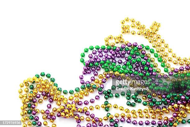 mardi gras beads - bead bildbanksfoton och bilder