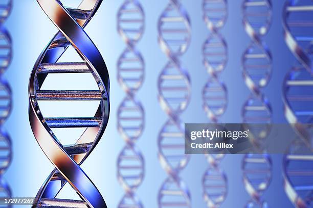 picture of dna closeup for gene splicing - 3d dna stock pictures, royalty-free photos & images