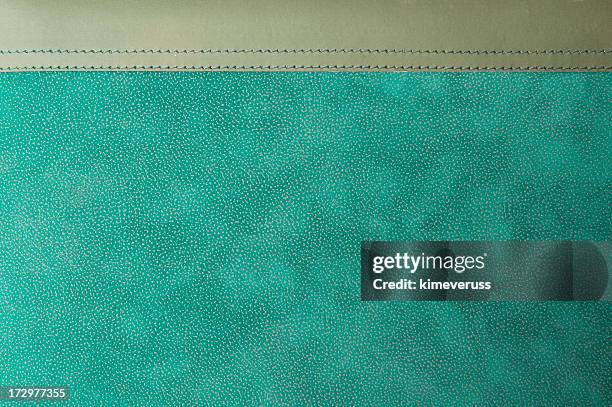 diary leather photo album aqua green - green leather stock pictures, royalty-free photos & images