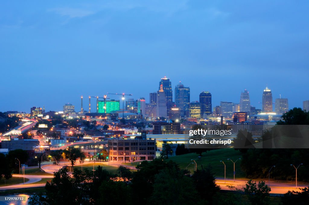 Kansas City Skyline at Dusk