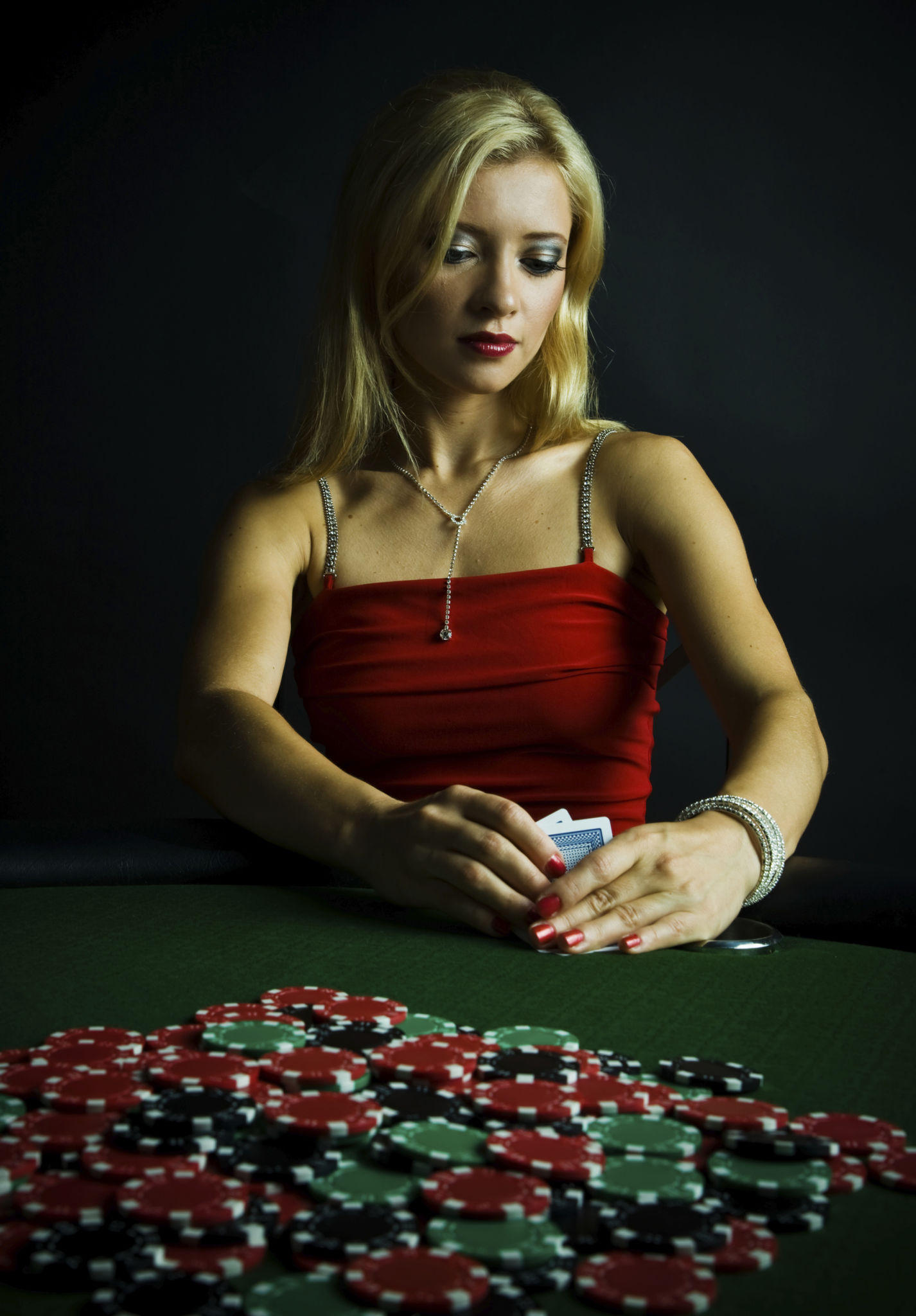Female Poker player Female Poker player