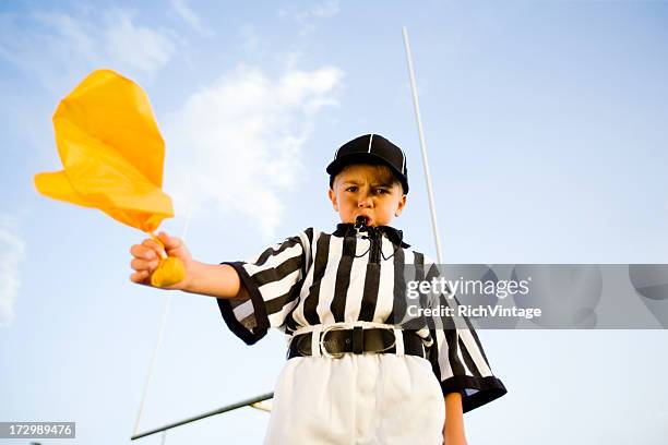 personal foul - american football referee stockfoto's en -beelden