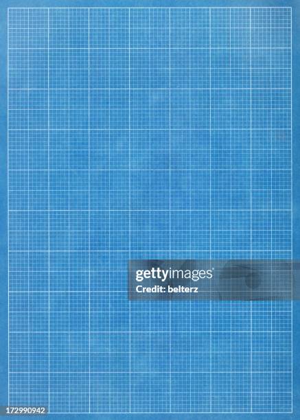 blueprint grid papier - blueprint stock-fotos und bilder