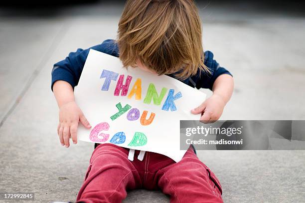 thank you god - kid praying stock pictures, royalty-free photos & images