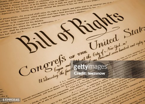 United States Bill of Rights Document Replica