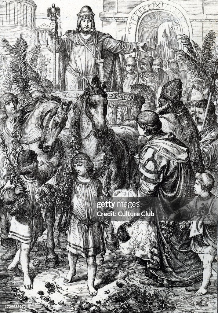 Theoderic King of ostrogoths Theodoric says the Great or the Amale visiting ...