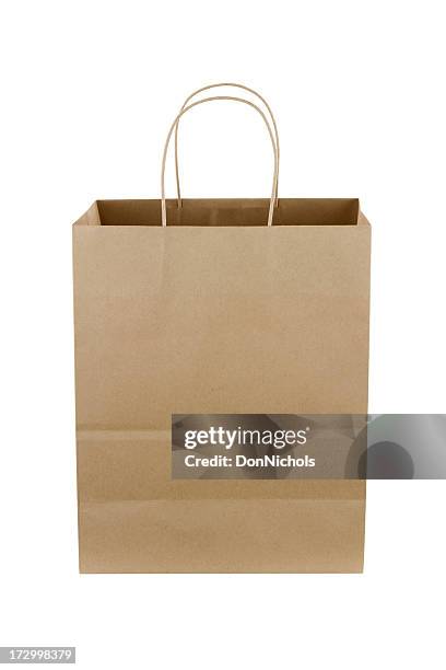 brown paper shopping bag - handle 個照片及圖片檔