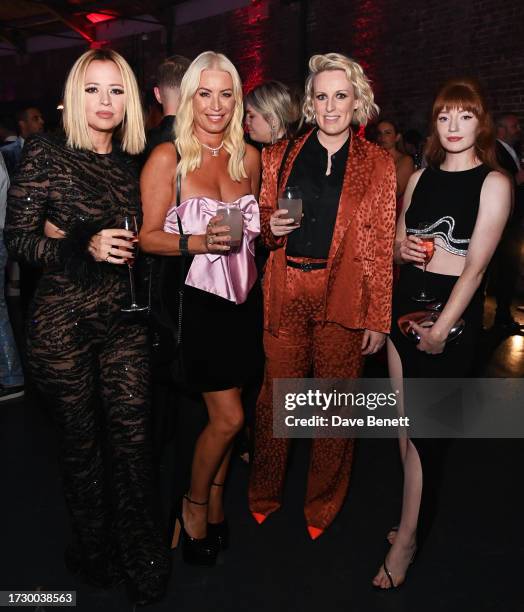 Kimberley Walsh, Denise van Outen, Steph McGovern and Nicola Roberts attend The Virgin Atlantic Attitude Awards 2023 at The Roundhouse on October 11,...