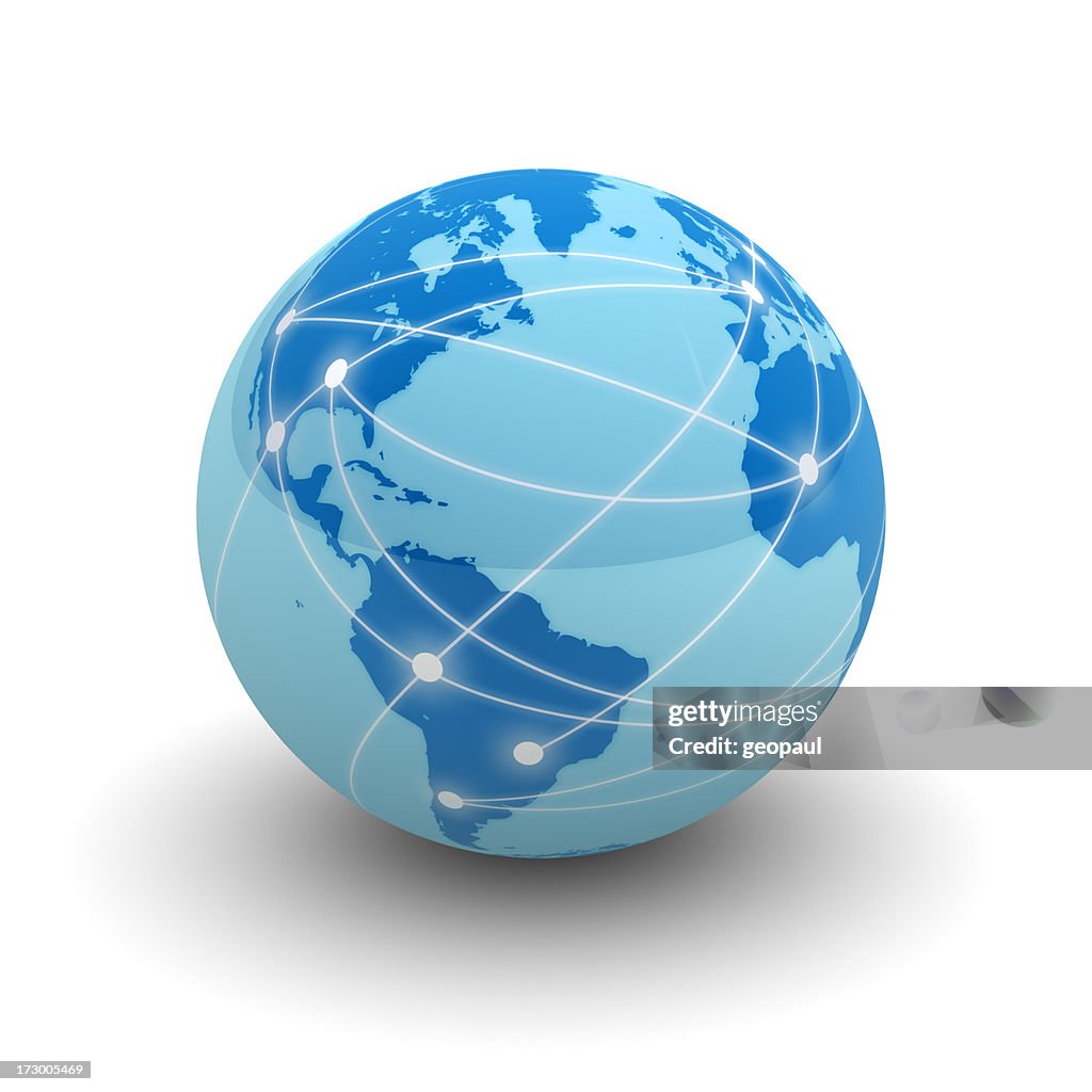 Internet globe