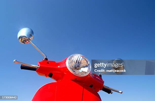 retro vespa - vespa stock pictures, royalty-free photos & images