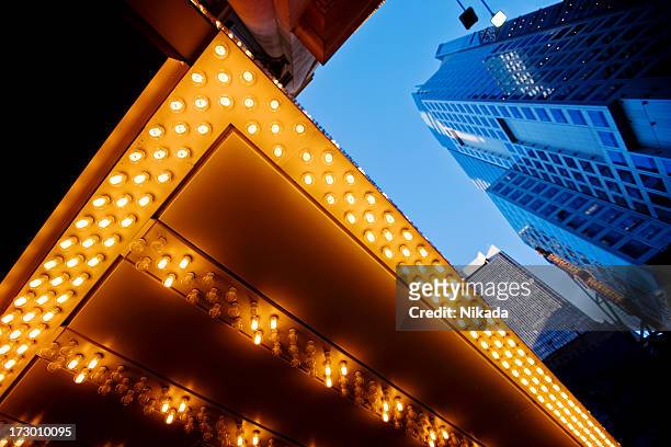 times square, nyc - broadway theater exteriors and landmarks stock pictures, royalty-free photos & images