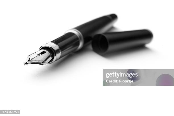 office: fountain pen - fountain pen stock pictures, royalty-free photos & images