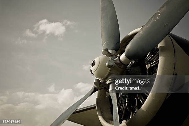 vintage aircraft - propeller airplane bildbanksfoton och bilder