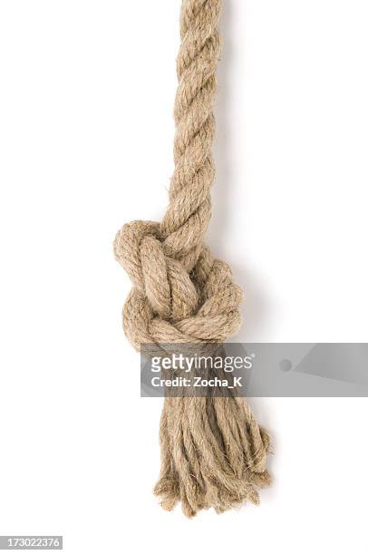 tied knot - rope knot stock pictures, royalty-free photos & images
