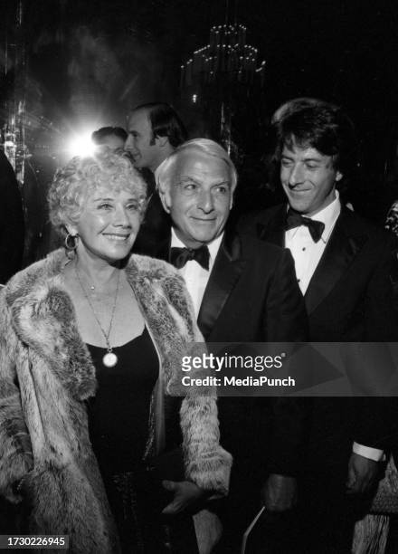 Dustin Hoffman with parents in 1980