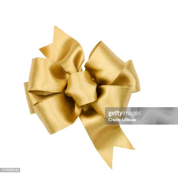 fiocco di regalo (clipping path - bow foto e immagini stock