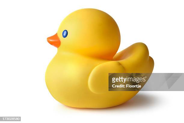 bath: rubber duck - bath isolated stock pictures, royalty-free photos & images