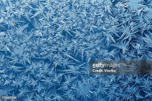 frosty pattern - glass material stock pictures, royalty-free photos & images