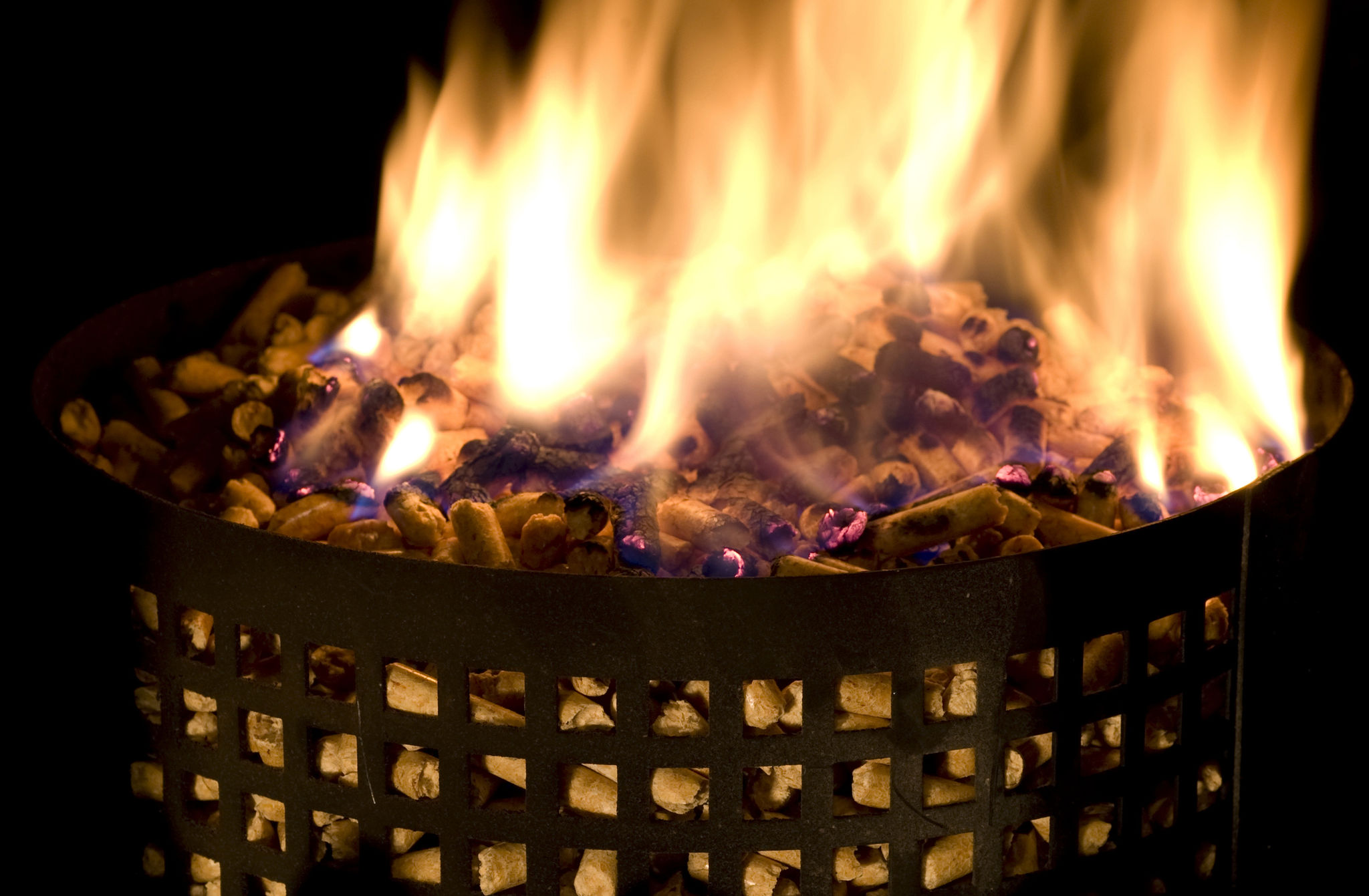 wood pellet burner