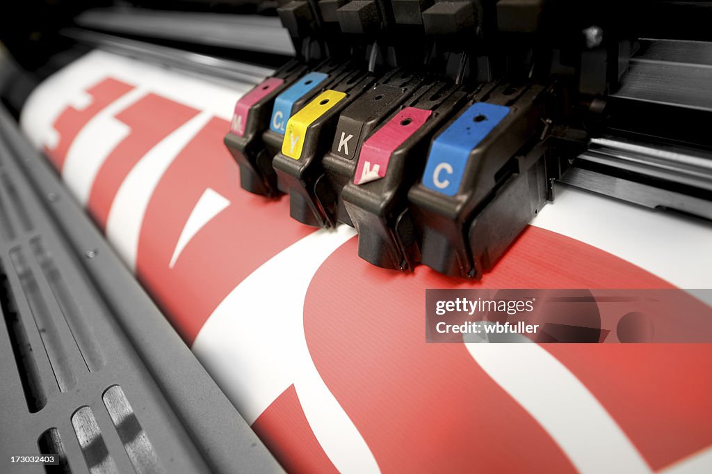 Color Printer Printing Up A Sale