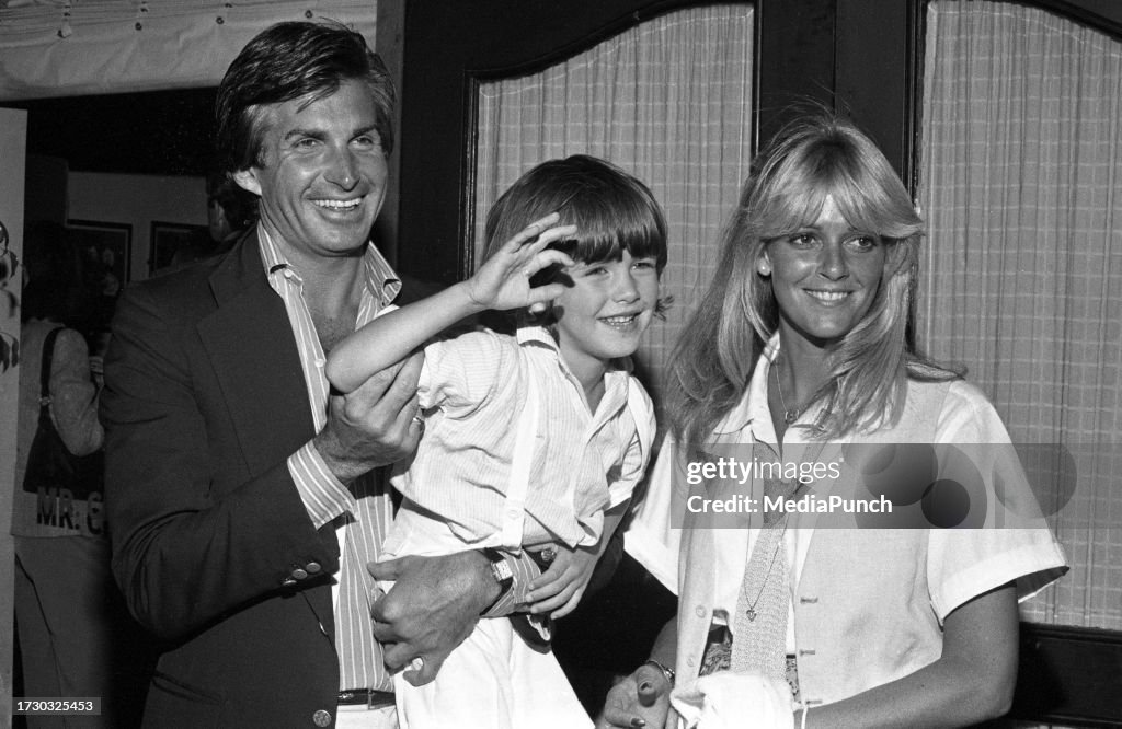 George Ralph Liz George Hamilton with Liz Treadwell and son Ashley Hamilton Circa ...