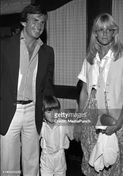 George Hamilton with Liz Treadwell and son Ashley Hamilton Circa 1980's