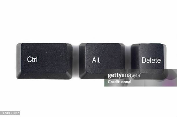 control alt del - keypad stock pictures, royalty-free photos & images