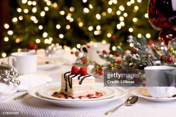 holiday dining (xxl) - dessert stockfoto's en -beelden