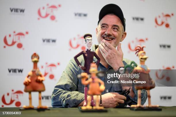 Sam Fell , director of Chicken Run: Dawn of the Nugget, smiles during the VIEW Conference 2023. The VIEW Conference is a computer graphics, digital...