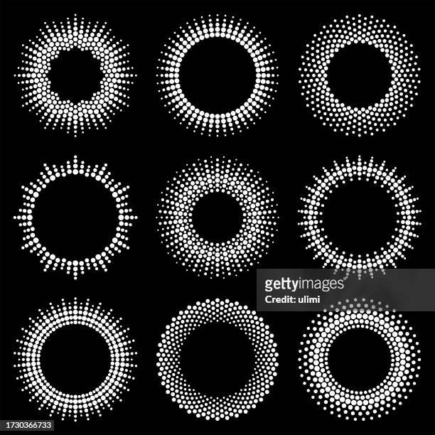 circles - radial burst stock illustrations
