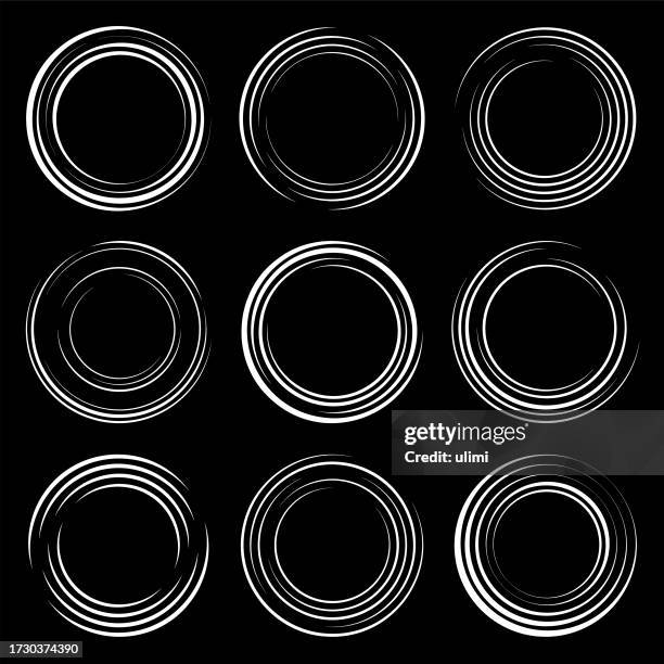 circles - water bubbles on black stock illustrations