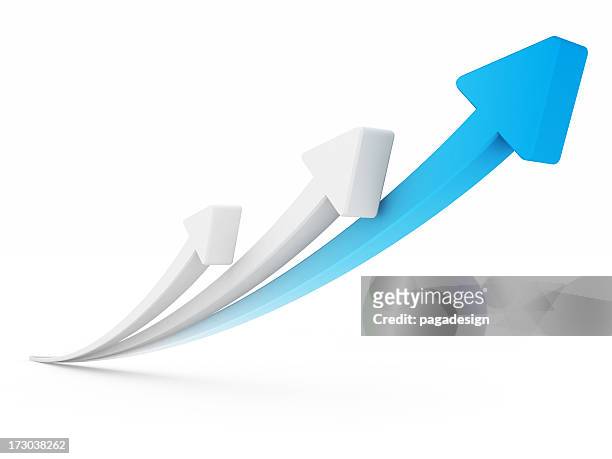 competition arrows - three dimensional arrow stock pictures, royalty-free photos & images