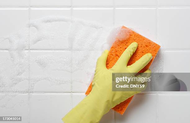 cleaning - bathroom tiles stock pictures, royalty-free photos & images