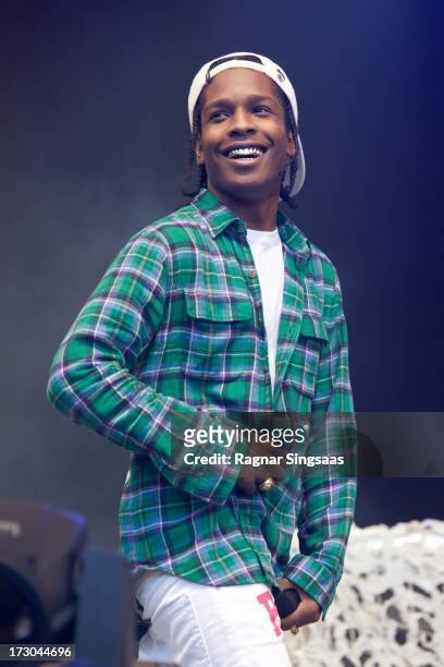 Rocky performs on stage on Day 4 of Hove Festival 2013 on July 5, 2013 in Arendal, Norway.