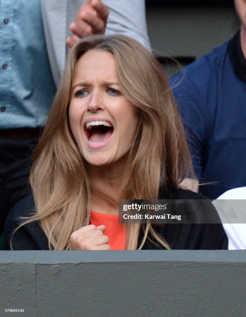 Celebrities Attend Wimbledon 2013 - Day 11