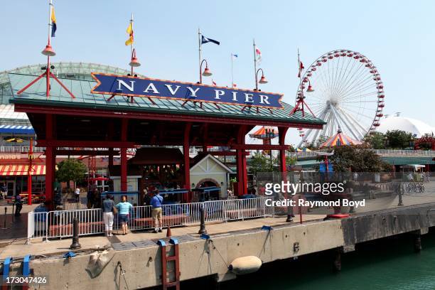Chicago's main tourist attraction Navy Pier, in Chicago, Illinois on JULY 01, 2013.