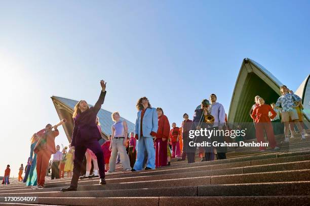 In this image released from embargo on October 18 Tim Minchin performs at Sydney Opera House as part of a musical tribute to mark 50 years of...